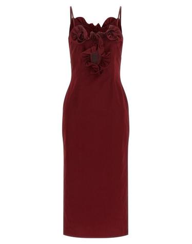 [해외직구] 26FW 마그다뷰트림 미디 원피스 653726BORDEAUX