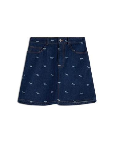 [해외직구] 25SS 메종키츠네 숏 스커트 OW01501WD4014 0202 DARK LASER PROFILE FOX