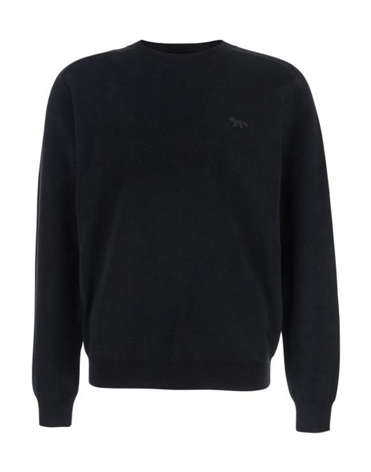 MAISON KITSUNE [해외] 25FW 메종키츠네 테크니컬 메리노 울 스웨터 PM00813KT1168P199 Black E8RWXX40494