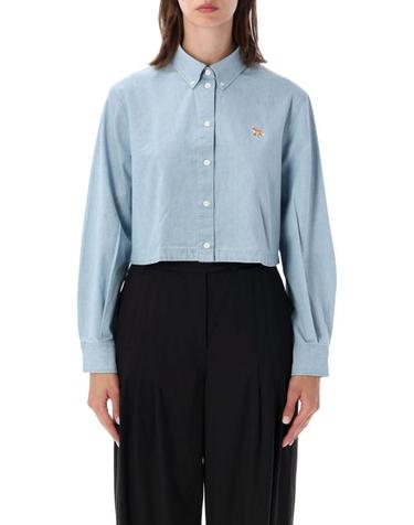 [해외직구] 26SS 메종키츠네 셔츠 QW00402WC5006 0434 PURE BLUE