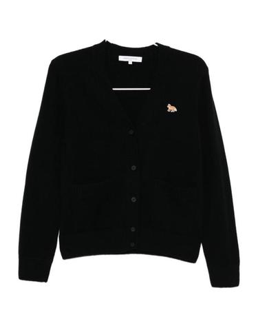 [해외직구] 26FW 메종키츠네 베이비 폭스 메리노 레귤러 가디건 PW00502KT1181P199 BLACK