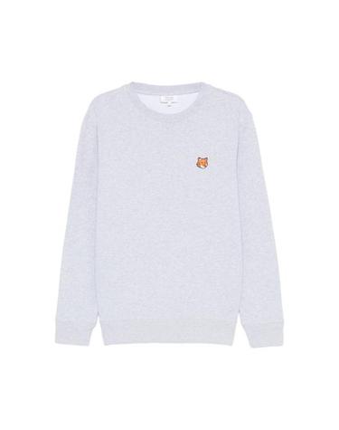 [해외직구] 26FW 메종키츠네 폭스 헤드 레귤러 폴로 티셔츠 PM00303KM0340 LGRME GREY
