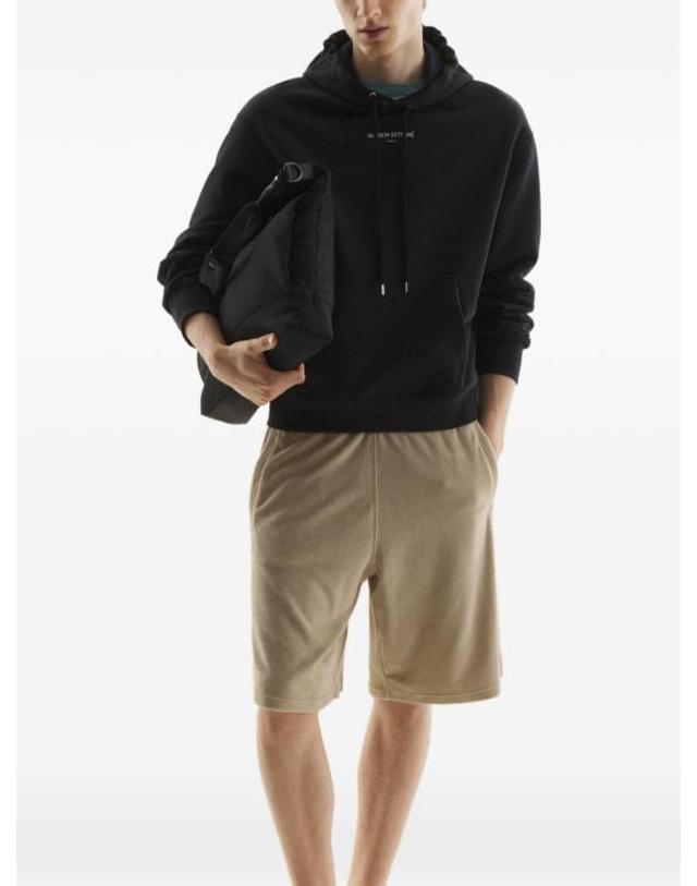 메종 키츠네 [해외직구] 26SS 메종키츠네 파리 컴포트 후드 QM00700KM0341 P199 BLACK 착용컷