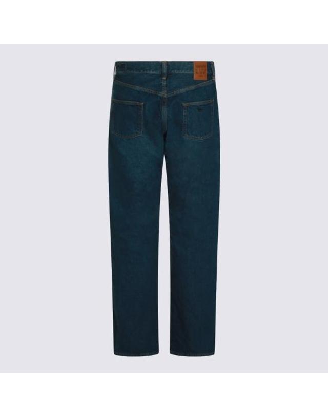 메종 키츠네 [해외직구] 26SS 메종키츠네 데님 팬츠 990001 0518 FADED INDIGO 착용컷