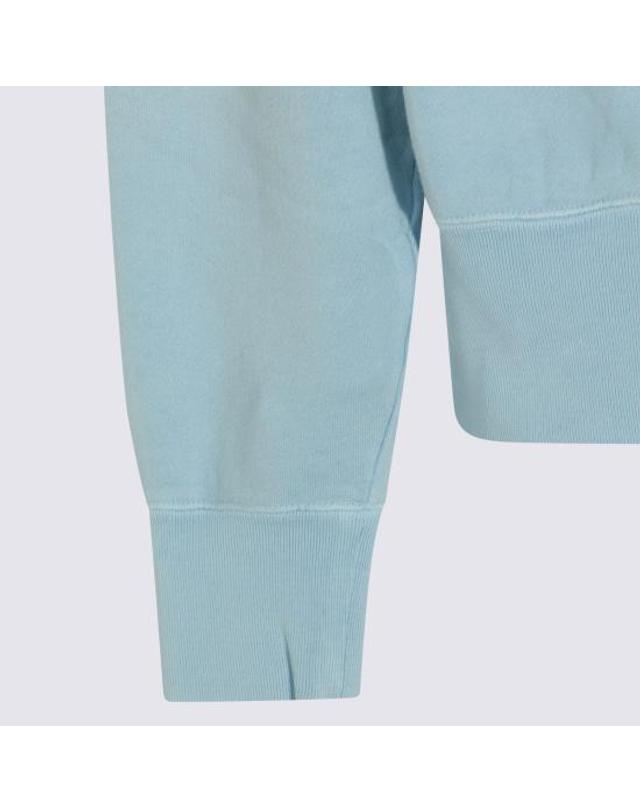메종 키츠네 [해외직구] 26SS 메종키츠네 긴팔 티셔츠 990005 P410 LIGHT BLUE 착용컷