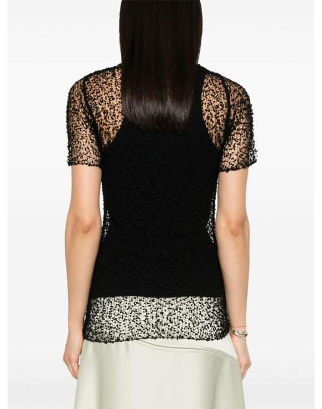 메종 마르지엘라 [해외직구] 24SS 마르지엘라 반팔 티셔츠 S29HL0009M13007 900 BLACK 착용컷