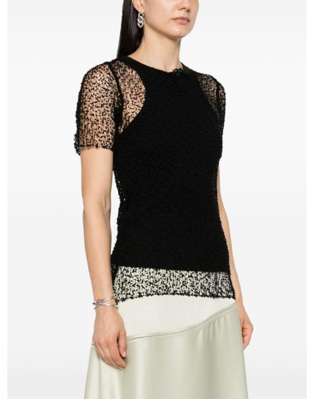 메종 마르지엘라 [해외직구] 24SS 마르지엘라 반팔 티셔츠 S29HL0009M13007 900 BLACK 착용컷