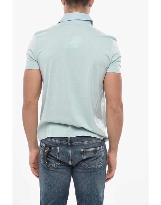 말로 [해외직구] 말로 폴로 티셔츠 UJD086 J3U26 E3453 Light blue 착용컷