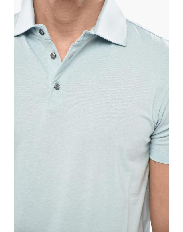 말로 [해외직구] 말로 폴로 티셔츠 UJD086 J3U26 E3453 Light blue 착용컷