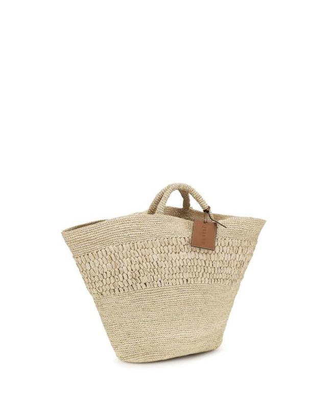 마네비 [해외직구] 26SS 마네비 토트백 V88VU NATURAL BEIGE 착용컷