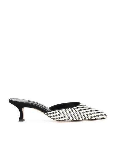 [해외직구] 26SS 마놀로 블라닉 뮬 슬리퍼 1263126978I WHITE