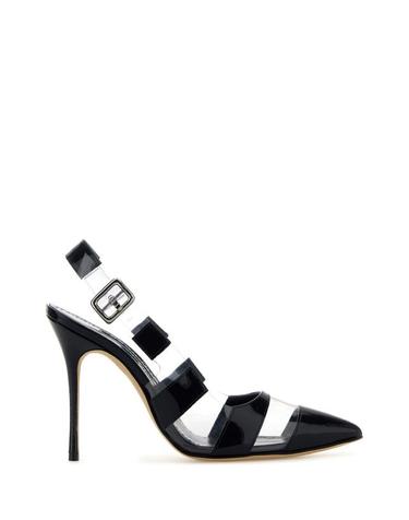 [해외직구] 24FW 마놀로 블라닉 힐 펌프스 UXRA2241625 NAVYLGRY BLACK