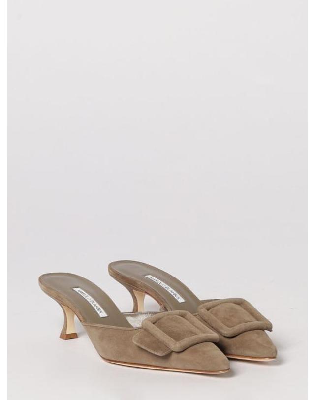 마놀로 블라닉 [해외직구] 26SS 마놀로 블라닉 뮬 슬리퍼 9XX 0246 0079 2322 Dove Grey 착용컷
