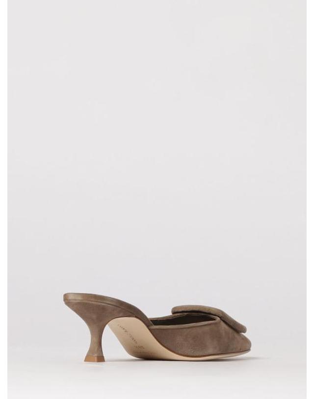 마놀로 블라닉 [해외직구] 26SS 마놀로 블라닉 뮬 슬리퍼 9XX 0246 0079 2322 Dove Grey 착용컷