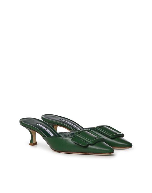 마놀로 블라닉 [해외직구] 26FW 마놀로 블라닉 뮬 슬리퍼 2190255 3097 GREEN 착용컷