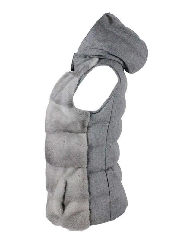 만조니24 [해외직구] 25FW 만조니24 베스트 M812GRIGIO Grey 착용컷