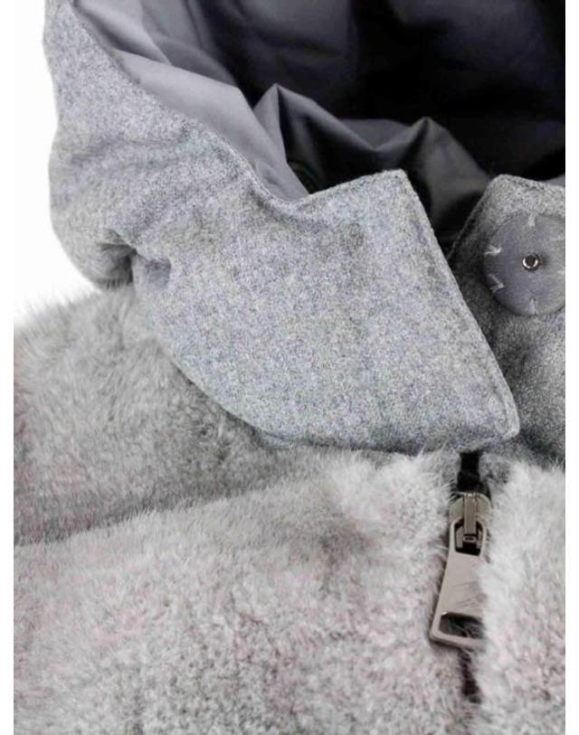 만조니24 [해외직구] 25FW 만조니24 베스트 M812GRIGIO Grey 착용컷