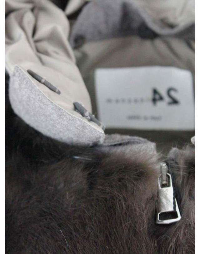 만조니24 [해외직구] 25FW 만조니24 베스트 M812ZBROWN Brown 착용컷
