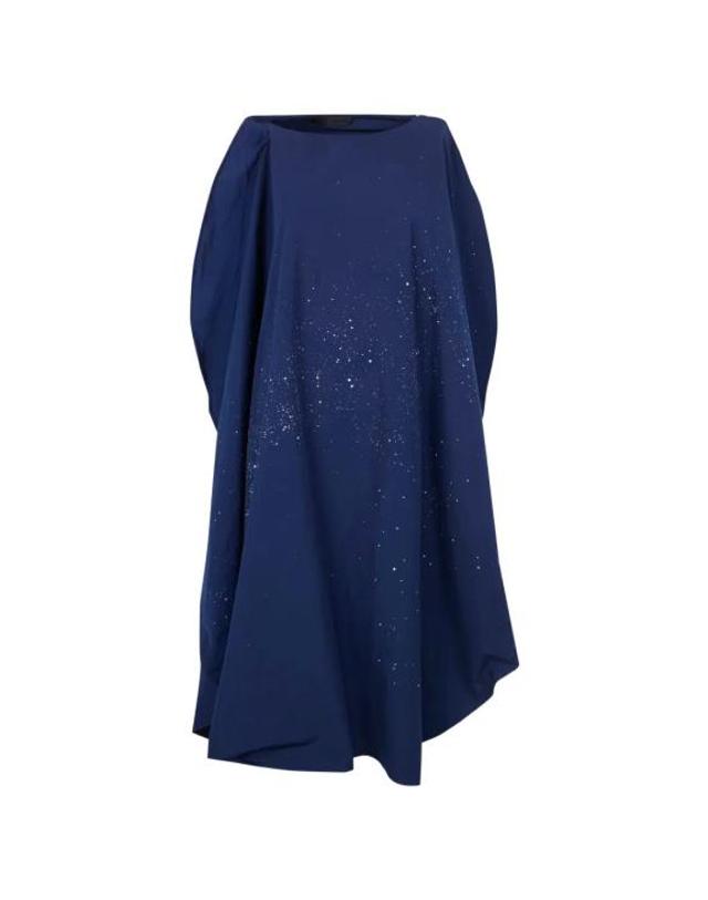 마리아칼데라라 [해외직구] 26SS 마리아 칼데라라 미디 원피스 V528HU 7 NIGHT BLUE 착용컷