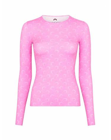 [해외직구] 26FW 마린세르 크레센트 문 프린트 긴팔 티셔츠 WTS006ACJER0001 PK30 PINK