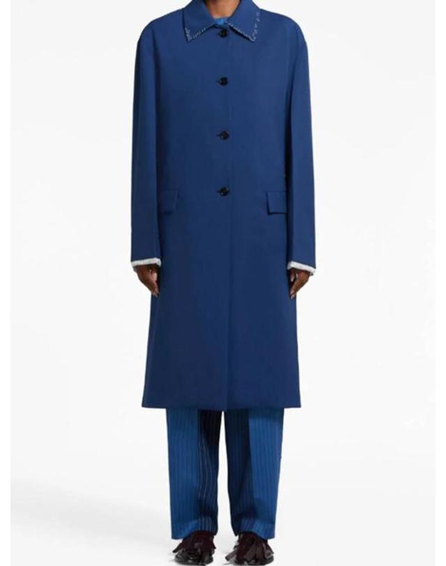 마르니 [해외직구] 24SS 마르니 트렌치 코트 SPMA0223MSTW83900B65 Blue 착용컷