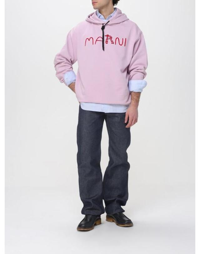 마르니 [해외직구] 26SS 마르니 후드 티셔츠 FUMU0137PSUSCY85 LOC20 Quartz 착용컷