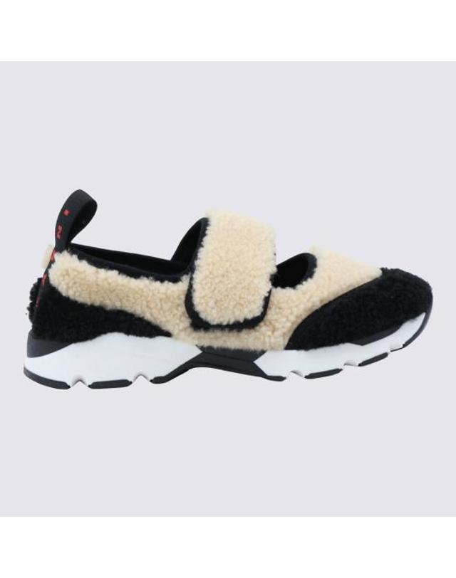 마르니 [해외직구] 26FW 마르니 스니커즈 SNZW020602 P9282ZO559 BEIGE BLACK 착용컷