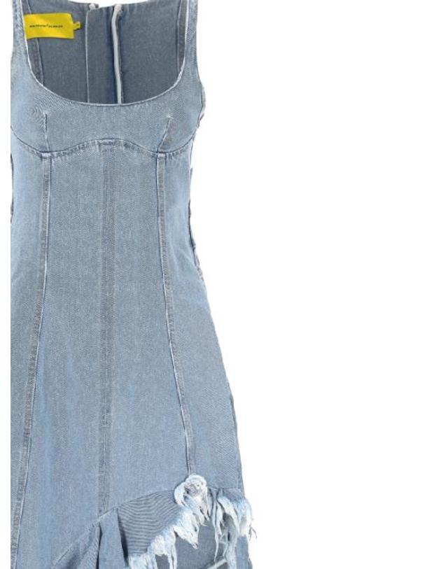 마커스 알메이다 [해외직구] 25FW 마르케스 알메이다 미디 원피스 PF25DR0481DNMLBL LIGHT BLUE 착용컷
