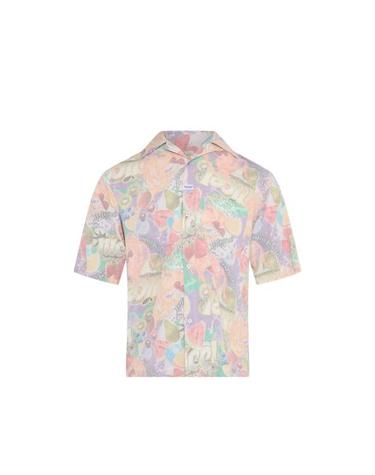 [해외직구] 26SS 마틴로즈 반팔 셔츠 404WS24809 MUL PURPLE ORANGE