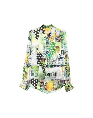[해외직구] 26SS 마틴로즈 긴팔 셔츠 401WF09422 GRN GREEN WHITE