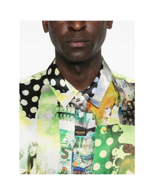 마틴로즈 [해외직구] 26SS 마틴로즈 긴팔 셔츠 401WF09422 GRN GREEN WHITE 착용컷