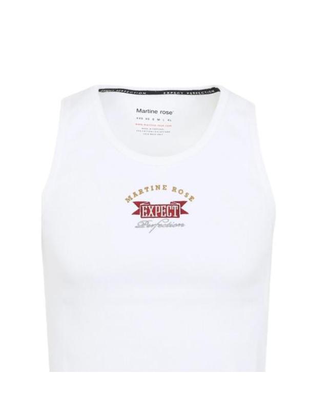 마틴로즈 [해외직구] 26SS 마틴로즈 민소매 티셔츠 686JE08000F WHT WHITE 착용컷