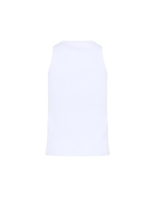 마틴로즈 [해외직구] 26SS 마틴로즈 민소매 티셔츠 686JE08000F WHT WHITE 착용컷