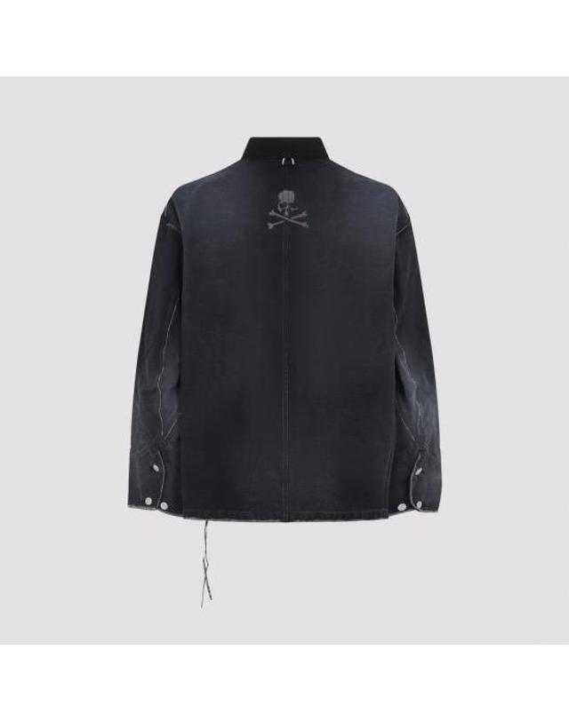 마스터마인드 [해외직구] 26SS 마스터마인드 데님 자켓 MW26SE1BL003 006 BLACK 착용컷