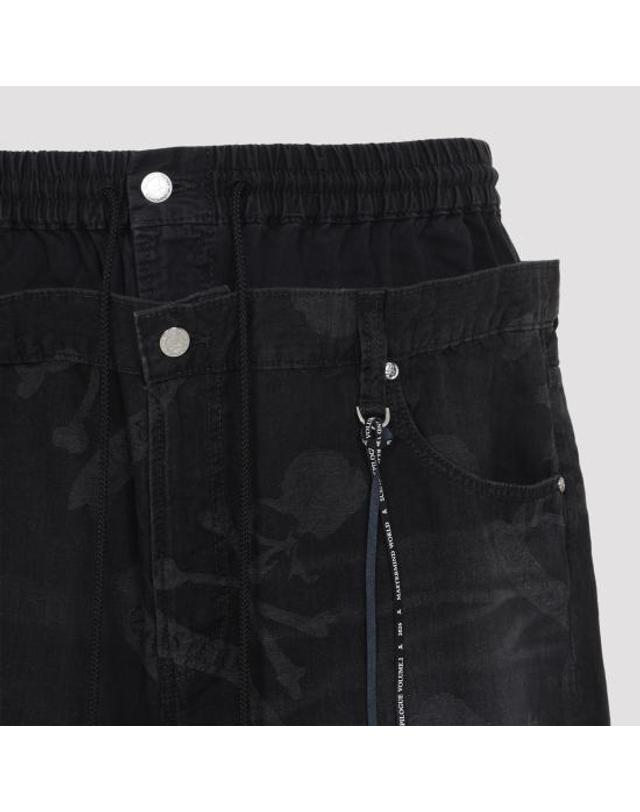 마스터마인드 [해외직구] 26SS 마스터마인드 스트레이트 팬츠 MW26SE1PA006002 BLACK 착용컷