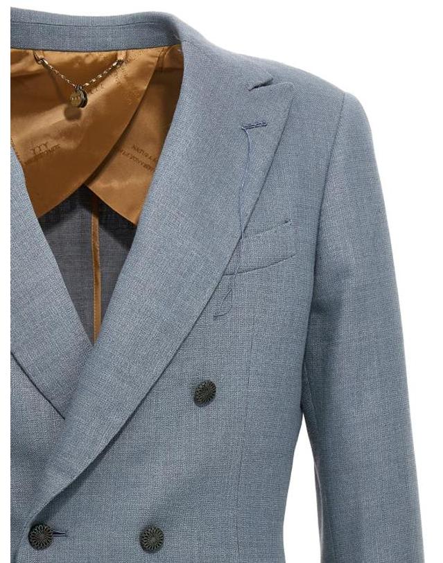 마우리치오미리 [해외직구] 24SS 리지오 미리 수트 자켓 SAM2000144 Light Blue 착용컷