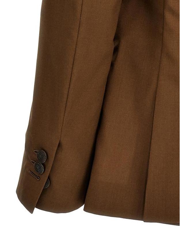 마우리치오미리 [해외직구] 24SS 리지오 미리 수트 자켓 KEANU9760500199689 Brown 착용컷