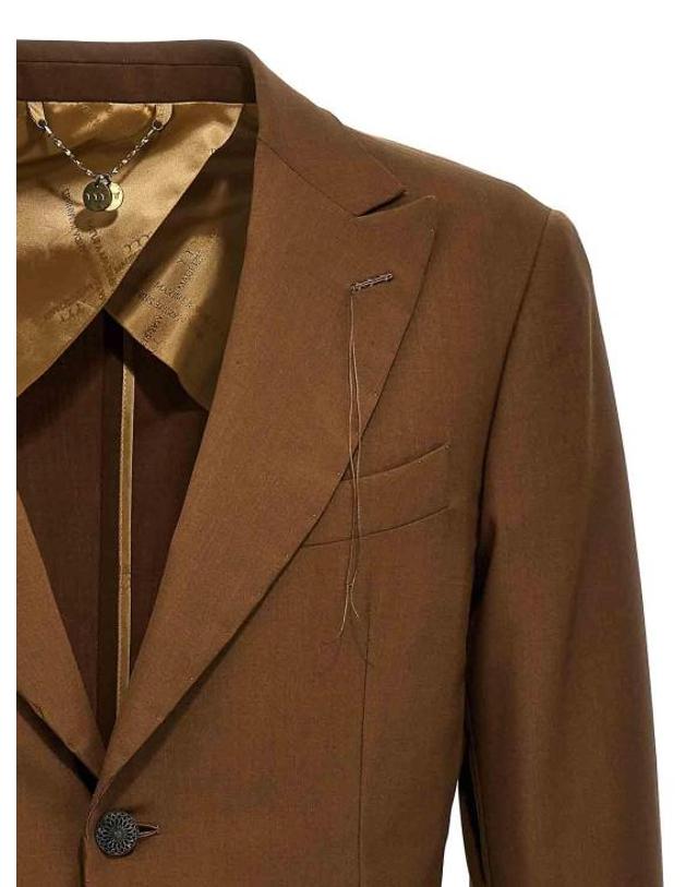 마우리치오미리 [해외직구] 24FW 리지오 미리 수트 자켓 KEANU9760500199689 Brown 착용컷