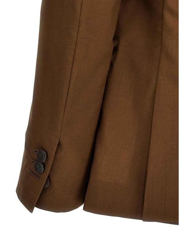 마우리치오미리 [해외직구] 24FW 리지오 미리 수트 자켓 KEANU9760500199689 Brown 착용컷