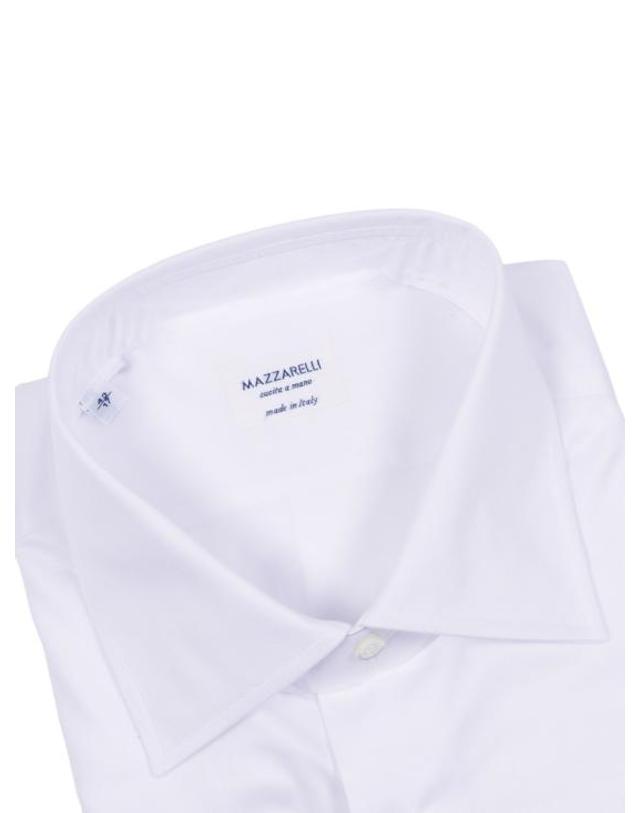 마짜렐리 [해외직구] 26SS 마짜렐리 셔츠 45 1A White 착용컷