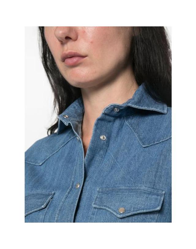 마짜렐리 [해외직구] 26FW 마짜렐리 데님 셔츠 CANVAS BL ATHENA 2 BLUE 착용컷