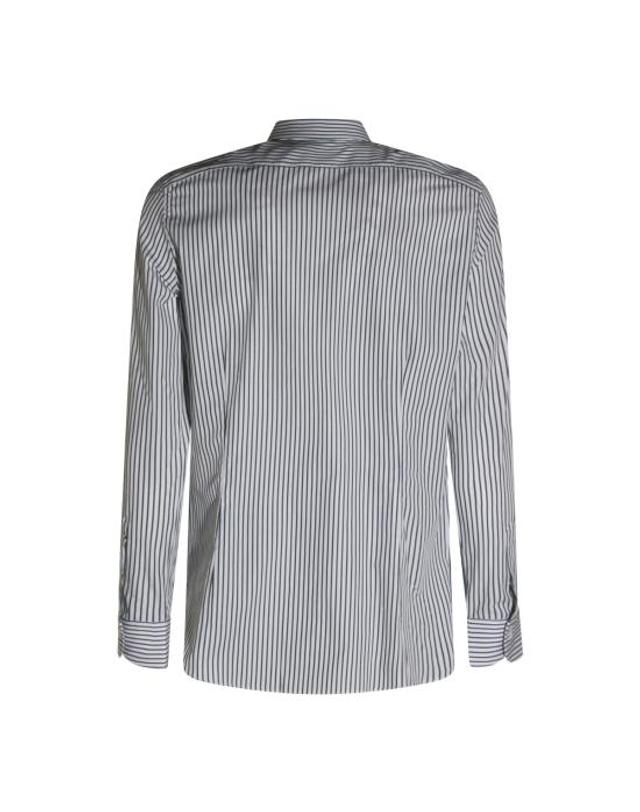마짜렐리 [해외직구] 26FW 마짜렐리 셔츠 45 023884 BIANCO VERDE 착용컷