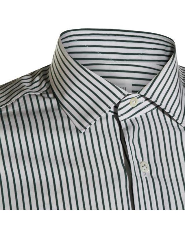 마짜렐리 [해외직구] 26FW 마짜렐리 셔츠 45 023884 BIANCO VERDE 착용컷