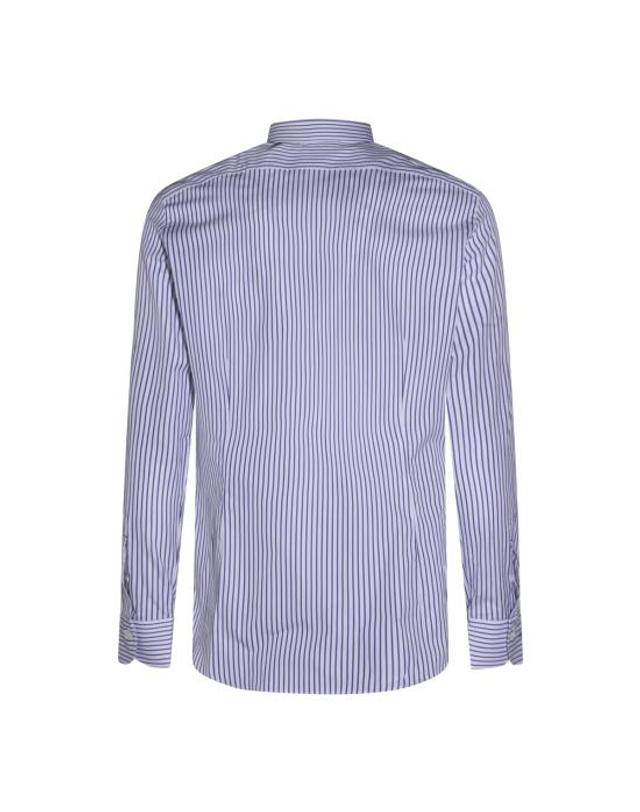 마짜렐리 [해외직구] 26FW 마짜렐리 셔츠 80 02388 BIANCO BLU 착용컷