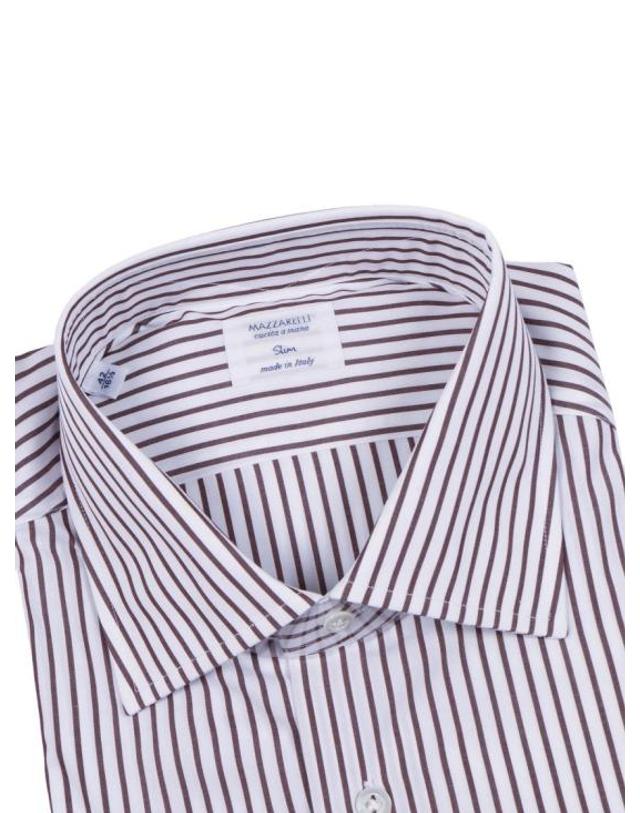 마짜렐리 [해외직구] 26FW 마짜렐리 긴팔 셔츠 45 84 Brown 착용컷