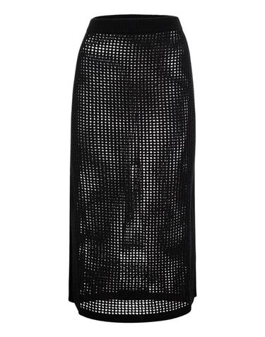[해외직구] 25SS 세인트바쓰 미디 스커트 DRL0001 01406H BLACK