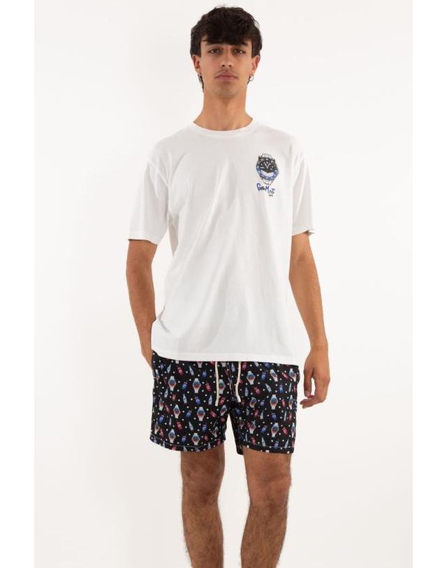 엠씨투 세인트바스 [해외직구] 25SS 세인트바쓰 반팔 티셔츠 TSHM001 02950H 01N White 착용컷