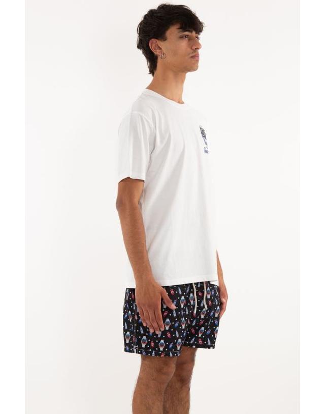 엠씨투 세인트바스 [해외직구] 25SS 세인트바쓰 반팔 티셔츠 TSHM001 02950H 01N White 착용컷