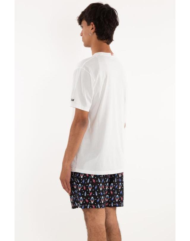 엠씨투 세인트바스 [해외직구] 25SS 세인트바쓰 반팔 티셔츠 TSHM001 02950H 01N White 착용컷