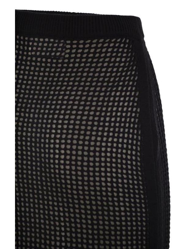 엠씨투 세인트바스 [해외직구] 25SS 세인트바쓰 미디 스커트 DRL0001 01406H BLACK 착용컷